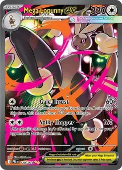 Mega Lopunny ex (#128/094) - Holofoil ME - Phantasmal Flames NM Pokemon - Image 1