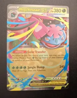 Pokemon Mega Venusaur EX - Mega Evolution - Jumbo & Standard Size Cards - NM - Image 5
