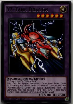 YZ-Tank Dragon Rare Duelist Pack: Rivals of the Pharaoh DPRP-EN027 LP - Image 1