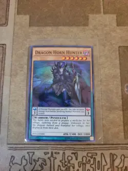 YUGIOH DRAGON HORN HUNTER DUEA-EN000 SUPER UNLIMITED ED NM - Image 1