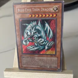 Blue-Eyes Toon Dragon SRL-000 Spell Ruler Secret Rare Foil Unlimited Yu-Gi-Oh! - Image 1