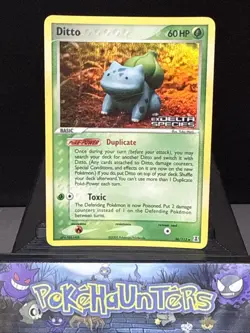 Pokemon Card Ditto Bulbasaur 36/113 EX Delta Species STAMPED Reverse Holo LP - Image 1