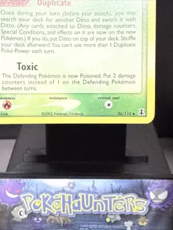 Pokemon Card Ditto Bulbasaur 36/113 EX Delta Species STAMPED Reverse Holo LP - Image 4