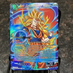 Son Goku Heavy Hitter PRERELEASE Foil Dragon Ball Super Card Game | NM - Image 1