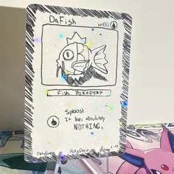 Pokederp Holo Da Fish Magikarp “Stitch” Card NEW Pokemon Rare - Image 2