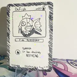 Pokederp Holo Da Fish Magikarp “Stitch” Card NEW Pokemon Rare - Image 3