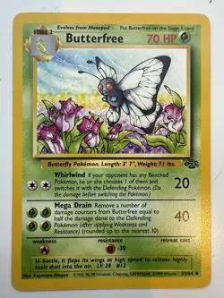 Pokemon Jungle Card 33/64 Butterfree Unlimited Edition - Near Mint - Image 1
