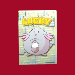 CHANSEY (LUCKY)--JAPANESE MEIJI EMBOSSED PROMO FOIL POKEMON CARD - Image 1