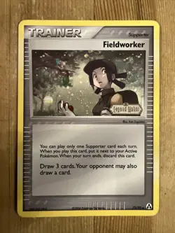 Fieldworker - 73/92 - (Mew) EX Legend Maker Set - Pokemon Card - Reverse Holo MP - Image 1