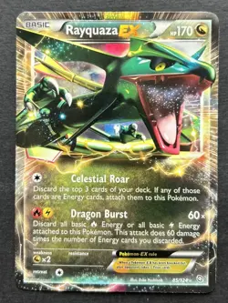 Pokemon TCG Rayquaza-Ex Dragon Exalted Holo Card 85/124 EX LP - Image 1