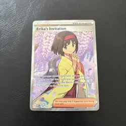 Pokemon Card Erika's Invitation 196/165 Ultra Rare Scarlet & Violet 151 - Image 1