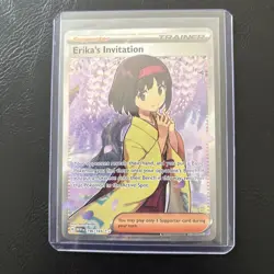 Pokemon Card Erika's Invitation 196/165 Ultra Rare Scarlet & Violet 151 - Image 3