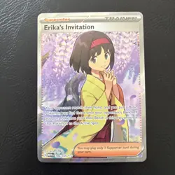 Pokemon Card Erika's Invitation 196/165 Ultra Rare Scarlet & Violet 151 - Image 4