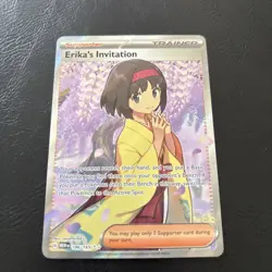 Pokemon Card Erika's Invitation 196/165 Ultra Rare Scarlet & Violet 151 - Image 5
