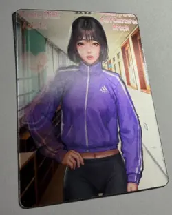 SEXY HEROINE WAIFU Sportswear Girl ACG LENTICULAR HOLO CARD NM - Image 2