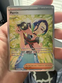 Pokemon TCG Trainer Perrin Special Illustration Card Twilight Masquerade 220/167 - Image 2