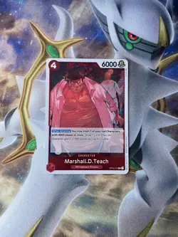 Marshall D. Teach R OP03-012 One Piece Card Game TCG CCG English NM/M - Image 1