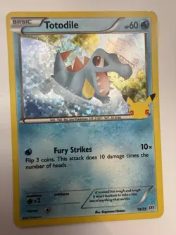Pokemon Totodile Promo Holo McDonald's 25th Anniversary 018/025 Basic 60 LP Card - Image 1