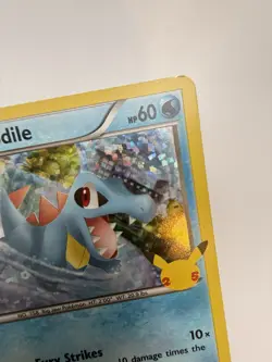 Pokemon Totodile Promo Holo McDonald's 25th Anniversary 018/025 Basic 60 LP Card - Image 2