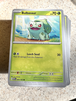 Pokemon 151 English Common & Uncommon COMPLETE BASE Set 128 Cards - Image 1