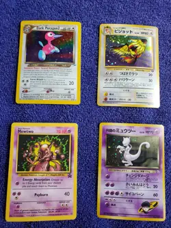 10 Vintage Pokemon Cards Gen 1 - 2 Holo PROMO Jungle DARK Team Rocket WOTC Lot 4 - Image 4