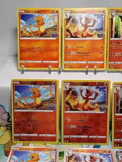 Pokemon TCG Bulk Card Lot Of 9 Pokemon Go Evolved Charmander Charizard - Image 2