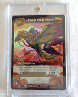 World Of Warcraft WOW TCG Twilight Loot Card Amani Dragonhawk - Image 1