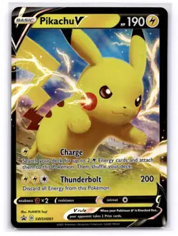 Pikachu V - Promo SWSH: Sword & Shield Promo Cards SWSH061 LP-NM - Image 1