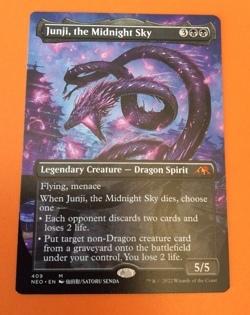 Junji, the Midnight Sky (Borderless) Kamigawa: Neon Dynasty Regular - Image 1