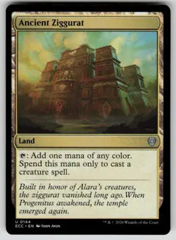 Ancient Ziggurat Uncommon Commander: Lorwyn Eclipsed 144 MTG Near Mint - Image 1