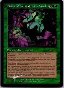 Nissa, Who Shakes the World (Retro Frame) Secret Lair Drop Series NM Foil - Image 1
