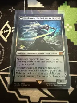 WotC MtG Prerelease Promos Sephiroth, Fabled SOLDIER (MR) (Foil) NM - Image 1