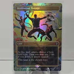 Multiverse Passage, Spider-Man Rare Land Foil SPM #0206 Marvel MTG - Image 1