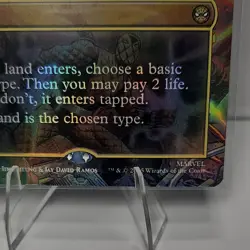 Multiverse Passage, Spider-Man Rare Land Foil SPM #0206 Marvel MTG - Image 4