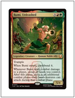 1x Bumi, Unleashed, Magic the Gathering MTG NM - Image 1
