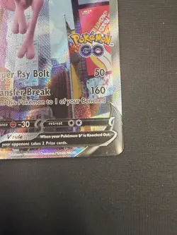 Pokemon Go Mewtwo V 72/78 Alternative Art Alt Holo English NM - Image 4