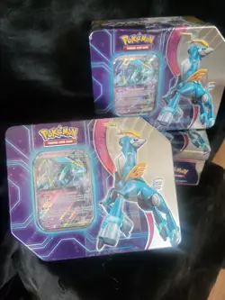 Pokemon Trading Card Game / Paradox Destinies Tin featuring Iron Crown - Image 1