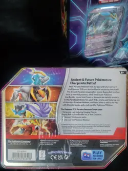 Pokemon Trading Card Game / Paradox Destinies Tin featuring Iron Crown - Image 3