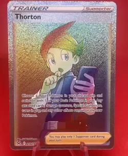 Thorton Rainbow Secret Rare Full Art 210/196 Pokemon Holo Foil Rare Nice🔥 - Image 1