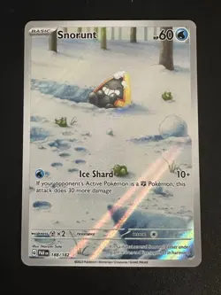 Snorunt 188/182 Pokemon Paradox Rift Illustration Rare Full Art Holo NM - Image 1