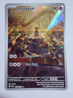 Pokemon Paldea Evolved Sandygast 214/193 Illustration Rare Holo - Image 1
