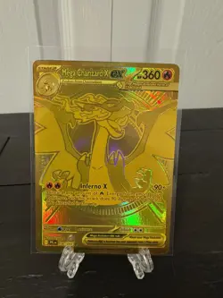 Mega Charizard X ex Gold Hyper Rare 130/094 Pokemon Phantasmal Flames English - Image 1