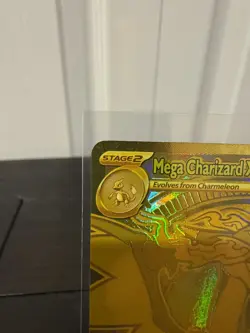 Mega Charizard X ex Gold Hyper Rare 130/094 Pokemon Phantasmal Flames English - Image 2