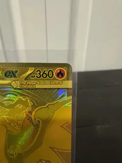 Mega Charizard X ex Gold Hyper Rare 130/094 Pokemon Phantasmal Flames English - Image 3