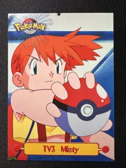 Pokemon Topps TV3 Misty Series 1 TV Animation Blue Logo Non-Holo - Image 1