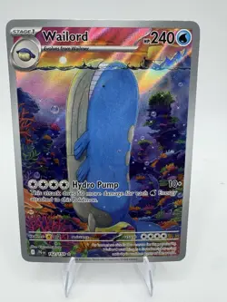 Pokemon TCG Wailord 162/159 Journey Together Illustration Rare - Image 1