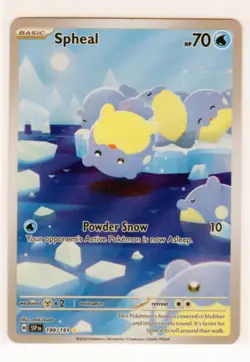 Pokemon TCG Spheal 199/191 Surging Sparks Illustration Rare NM/M - Image 1