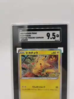 Pikachu 124/S-P Pikapika! Pikachu! Campaign Promo Pokemon Japanese SGC 9.5 - Image 3