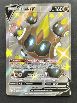 Pokemon TCG Falinks v Shining Fates SV115/SV122 Holo NM Condition - Image 1