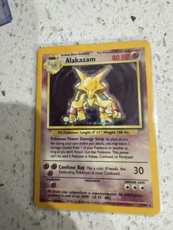 Pokemon TCG - Alakazam 1/102 - Holo Rare - Base Set Unlimited - WOTC 1999 - LP - Image 1